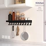SWTYMIKI Key Holder 10 Hooks Wall Mount Key Rack Mail Organizer view 7