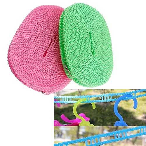 Travel Clothes Line Washing Line with Pegs Amazon.co.uk Kitchen & Home