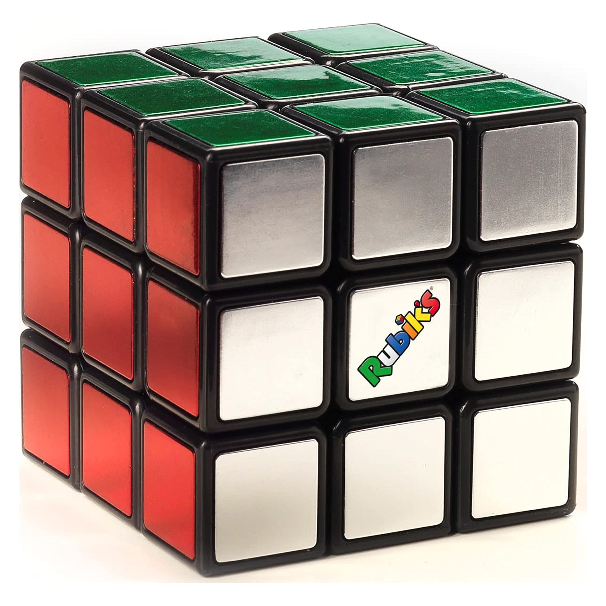 Rubik’s Metallic 40th Anniversary Cube | 3x3 Cube with a Twist, Classic Problem-Solving Puzzle Toy