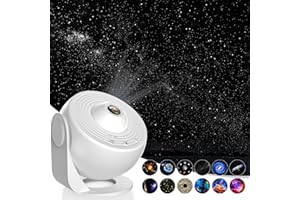 Syslux Star Projector, Planetarium Projector for Bedroom Ultra Clear Galaxy Night Light with 4K Replaceable 13 Galaxy Discs 3