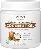 Viva Naturals The Finest Organic Extra Virgin Coconut Oil, 16 Ounce