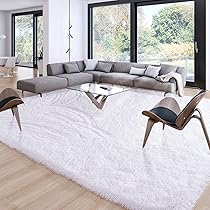 Amazon.com: Merelax Soft Modern Indoor Large Shaggy Rug for  