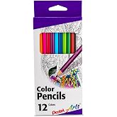 Pentel Arts Colored Pencils, Assorted Colors, Set of 12 (CB8-12)