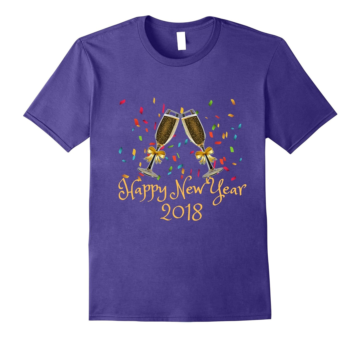 Happy New Year 2018 Graphic Tshirt For Women, Men and Kids-ANZ