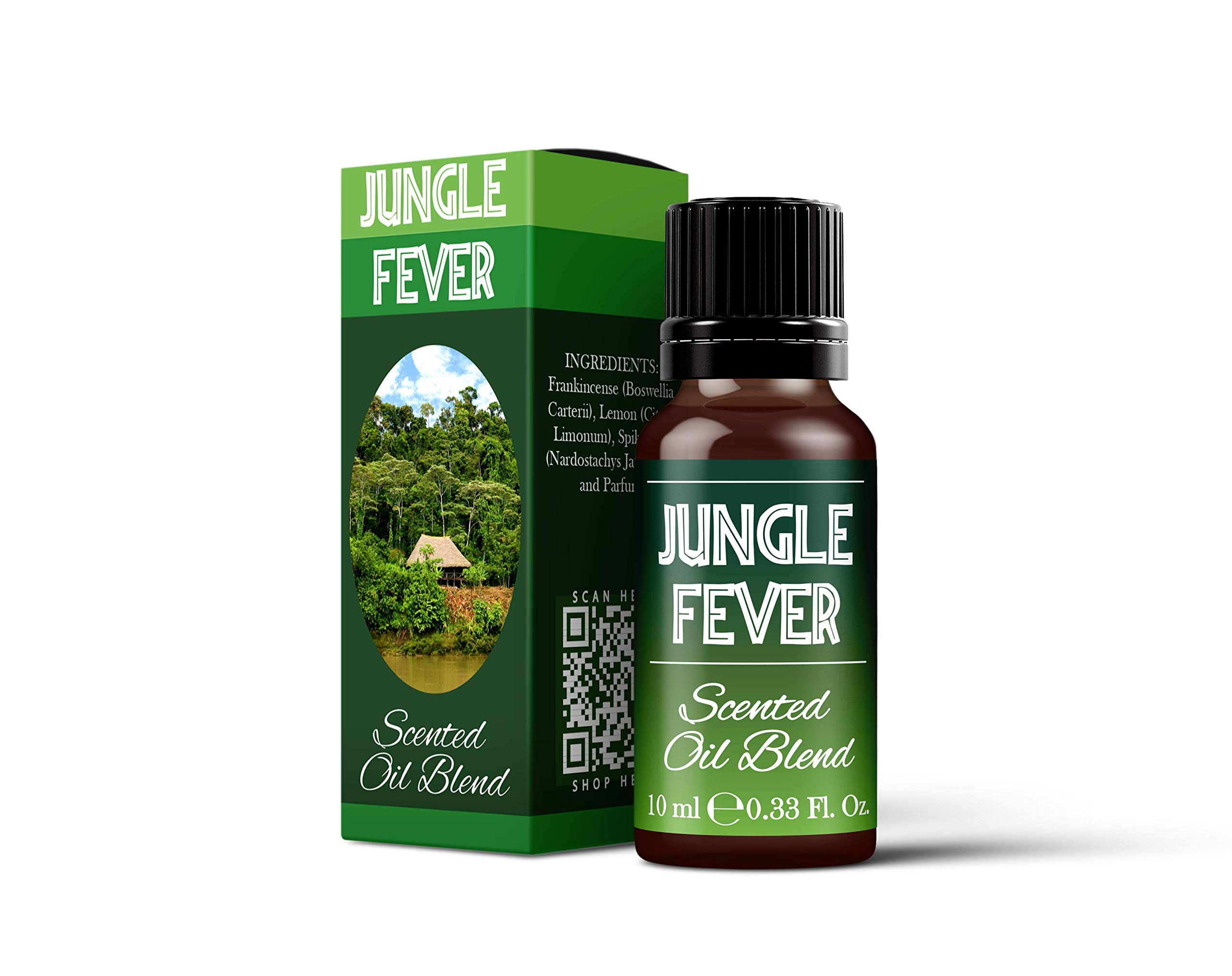 Mystix London | Jungle Fever Scented Oil Blend | 10ml | Fruity & Floral Aroma with Frankincense