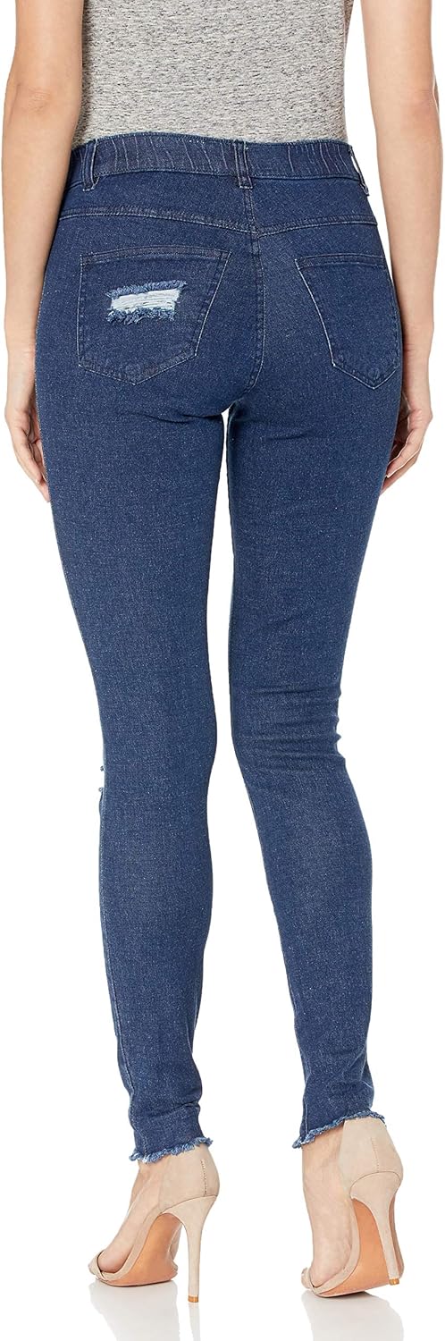 HUE Women's Ripped Knee Denim Leggings at  Women’s Clothing store
