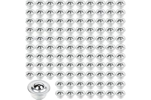 2 MULE TEAM 100PCS 5/8" Roller Ball Transfer Bearings, CY-15H Carbon Steel Ball Bearings Rollers, Ball Transfer Bearing Casters Universal for Conveyor, Transmission, Roller Stand, Load Capacity 44lbs