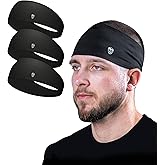 Gymreapers Workout Headbands for Men & Women-Comfortable Sweat Absorbing Band to Keep Hair Back During Running Sports Gym Cycling and Outdoor Activities