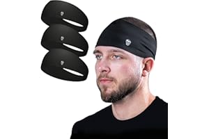 Gymreapers Running Headband for Men & Women – Lightweight Moisture-Wicking Non-Slip Sweatband 4-Way Stretch Breathable, for G