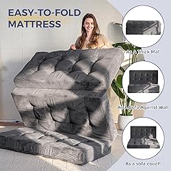 MAXYOYO Tri-Fold Mattress, 6 Inch Tufted Folding