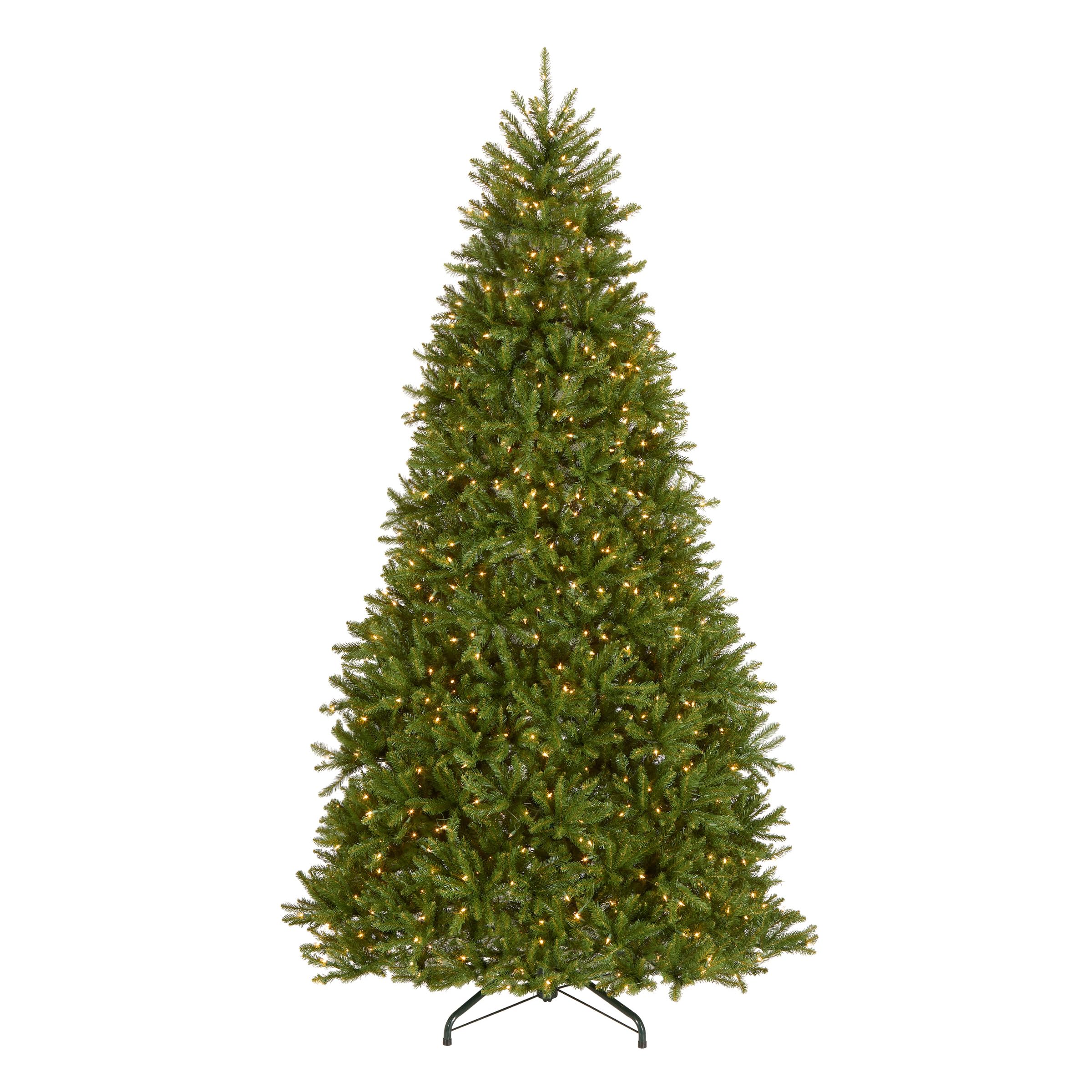 Photo 1 of **LIGHTS UNTESTED/ UNKNOWN DAMAGES*** National Tree Company 9 ft Pre-Lit Dunhill Fir Artificial Christmas Tree, 900 Clear Lights, 4,026 Tips, PowerConnect, Includes Stand, Green