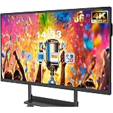JASZDOT 86'' Smart Board, 4K UHD Interactive Touchscreen Whiteboard, Android 14 8+128GB Wireless Smartboard for Classroom Home Office Studio