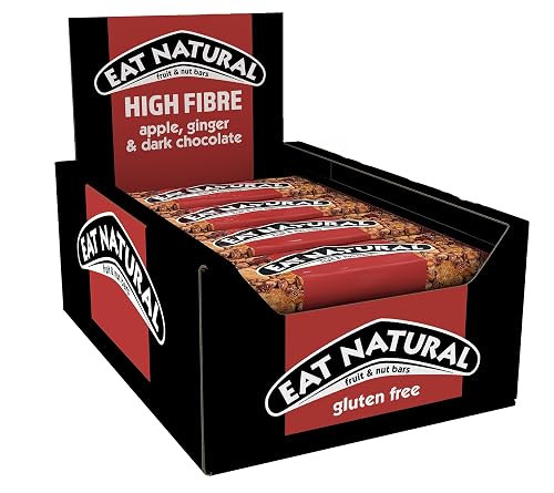 Eat Natural Apple, Ginger & Dark Chocolate Fruit & Nut Bars 12 x 40g