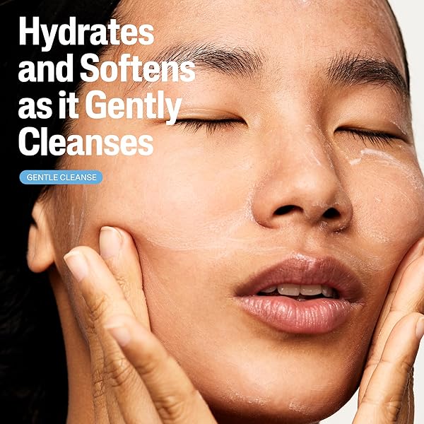 CETAPHIL FACE WASH, HYDRATING GENTLE SKIN CLEANSER FOR DRY TO NORMAL SENSITIVE SKIN, 20 OZ, FRAGRANCE FREE, SOAP FREE AND NON-FOAMING
