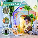 W&O Jungle Adventure Play Tent with Jungle Sounds for Kids - Pop Up Tent view 2