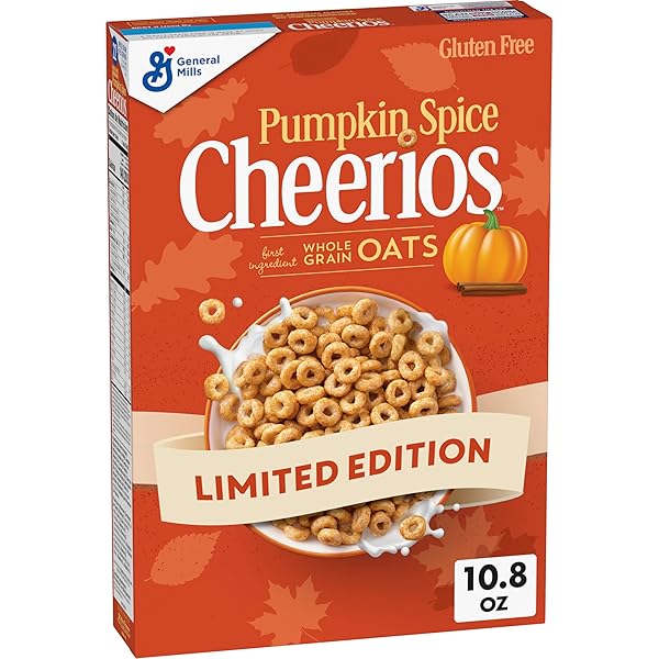 PUMPKIN SPICE CHEERIOS, GLUTEN FREE BREAKFAST CEREAL, 10.8...