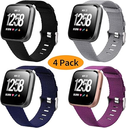 fitbit versa woven band amazon