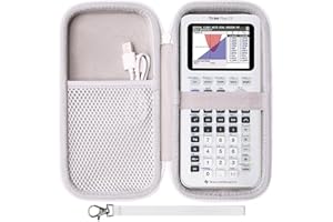 L LTGEM LTGEM Case Compatible with Texas Instruments TI-84 Plus CE/TI-84 Plus/TI-Nspire CX II CAS/TI-Nspire CX II/TI-83 Plus/TI-30XIIS/TI-30XS/TI-30Xa/TI-34/TI-36X Pro Graphing Calculator, White(Case Only)