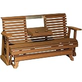 LuxCraft Plain Glider - 5' - Available in 14 Colors (Premium - Antique Mahogany)