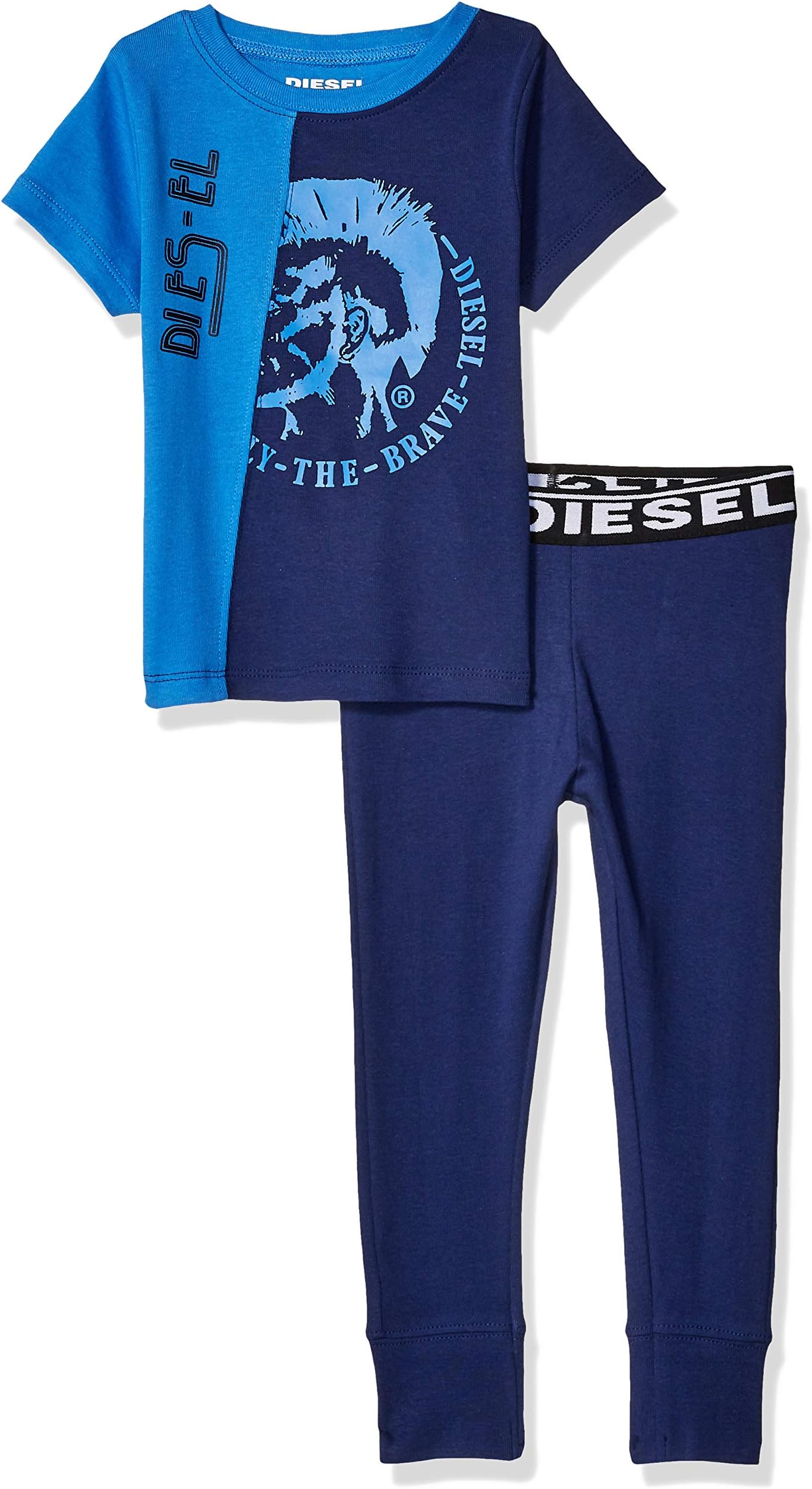 Diesel Sleepwear Boys' Short Sleeve T-Shirt and Jogger Sleepwear Set
