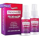 Women's 5% Minoxidil Spray for Hair Growth: 2-Pack RootStim Extra Strength Minoxidil with Rosemary & Biotin for Thinning Hair Regrowth and Fuller Hair - 60ML Each