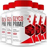 Glyco Prime Advanced Blood Formula Capsules, Official GlycoPrime Supplement Pills - Maximum Strength, All Natural Healthy Circulation & Stable Levels, Premium Glyco Prime Reviews (5 Pack)