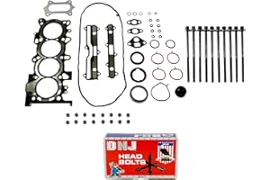 DNJ HGB243 Cylinder Head Gasket Set with Head Bolt Kit for 2009-2016 Honda CR-Z Fit 1.5L L4 16V SOHC 1497cc