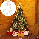 SALCAR Christmas Tree Lights 2m 8 Strands 280 LED Warm White view 7