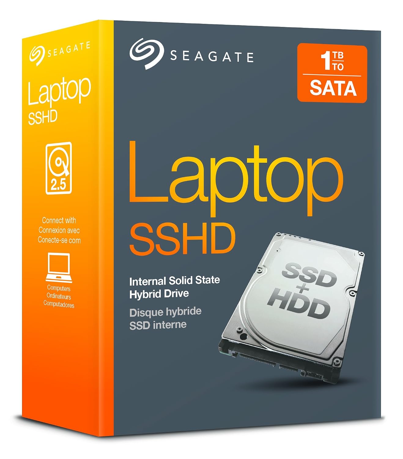 thumbnail image 2 of Seagate FireCuda 1TB SSHD Solid State Hybrid Drive - 2.5 Inch SATA For Laptop & PC 2 of 3