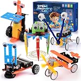 STEM Kit for Kids Ages 8-12, Science Building Boys Toy 6 7 8 9 Year Old | 5-in-1 DIY Science Kit with Engineering Projects, Educational STEM Toy, Birthday Gifts for Boys Girls, Holiday Gifts for Kids