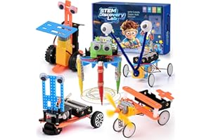 GESBOOLE STEM Kits for Kids Ages 6-12, Science Kits for Kids,DIY STEM Gifts Toys for 6 7 8 9 10 11 12 13 Year Old Boy Birthday Gifts,Robot Building Science Kits Engineering Projects,Science Experiments Kits