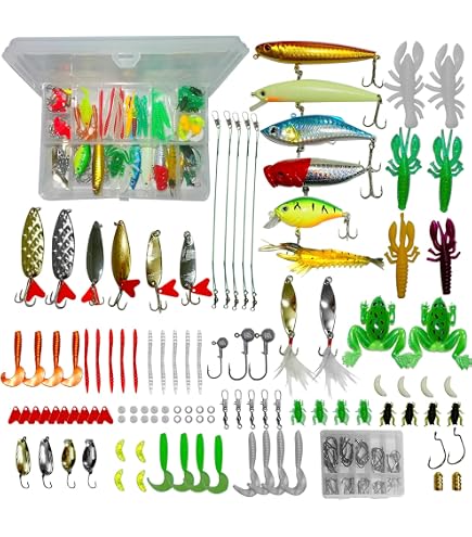 deep sea fishing lure kit HERCULES Shallow Diving Swimbait Minnow Lures(pack of 10) HERCULES Fishing 1 lure box YOTO Trolling Lure Saltwater,6.5 inch