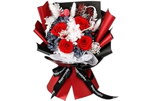 YOFANUP Preserved Flowers Bouquet, Flowers for Delivery Prime, Forever Flowers, Preserved Roses, Natural Real Roses Bouquet Last 2-3 Years, Flowers for Her or Him