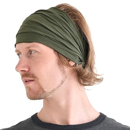 Buy Charm Mens Womens Headband Bandana Stretch Hair Band Japanese
