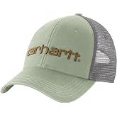Carhartt Men's Canvas Mesh-Back Logo Graphic Cap