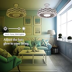 Todays Fans Bladeless Ceiling Fan with Lights
