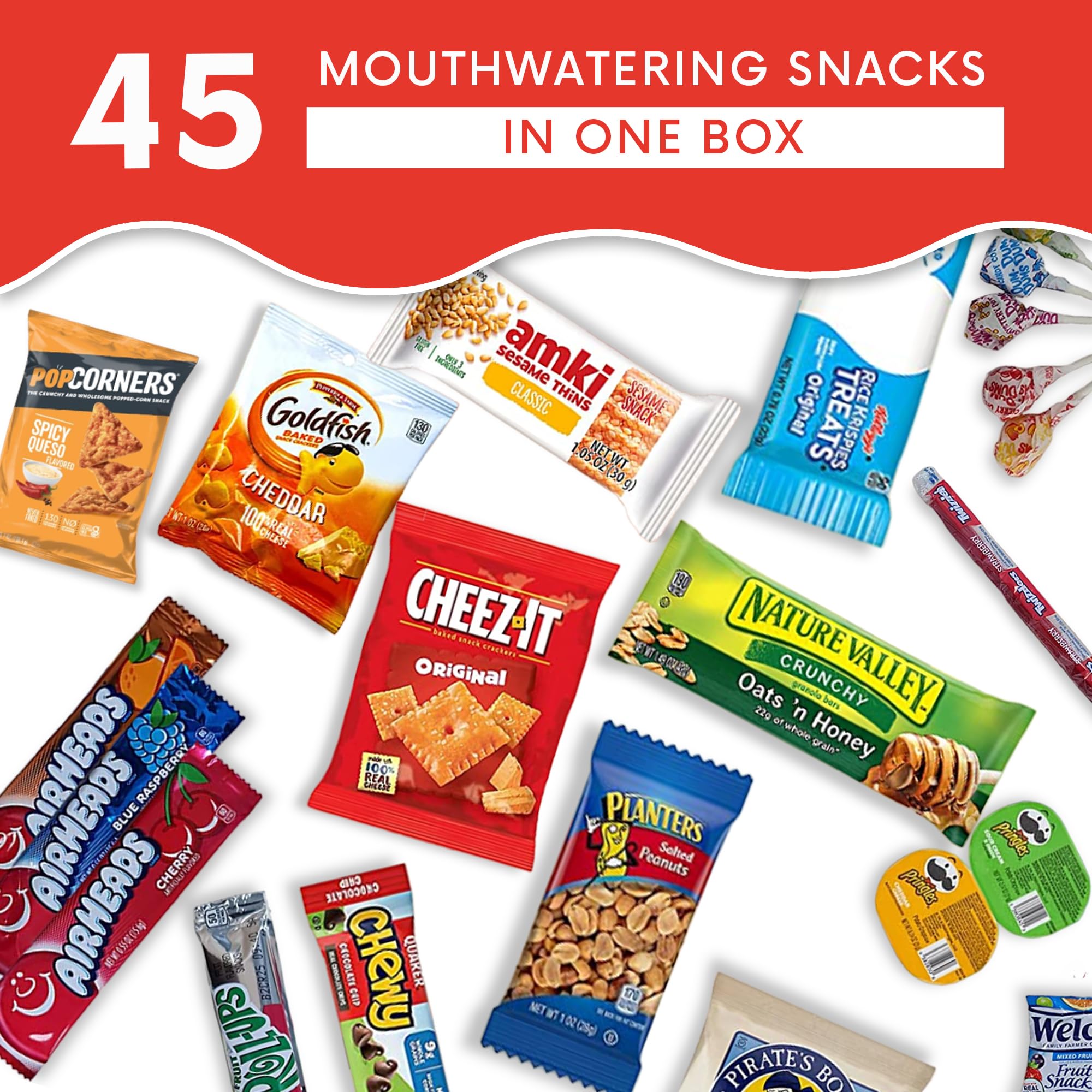 Mua Jumbo Jumble Snack Box (45 Count) Gift Care Package Snacks Variety ...
