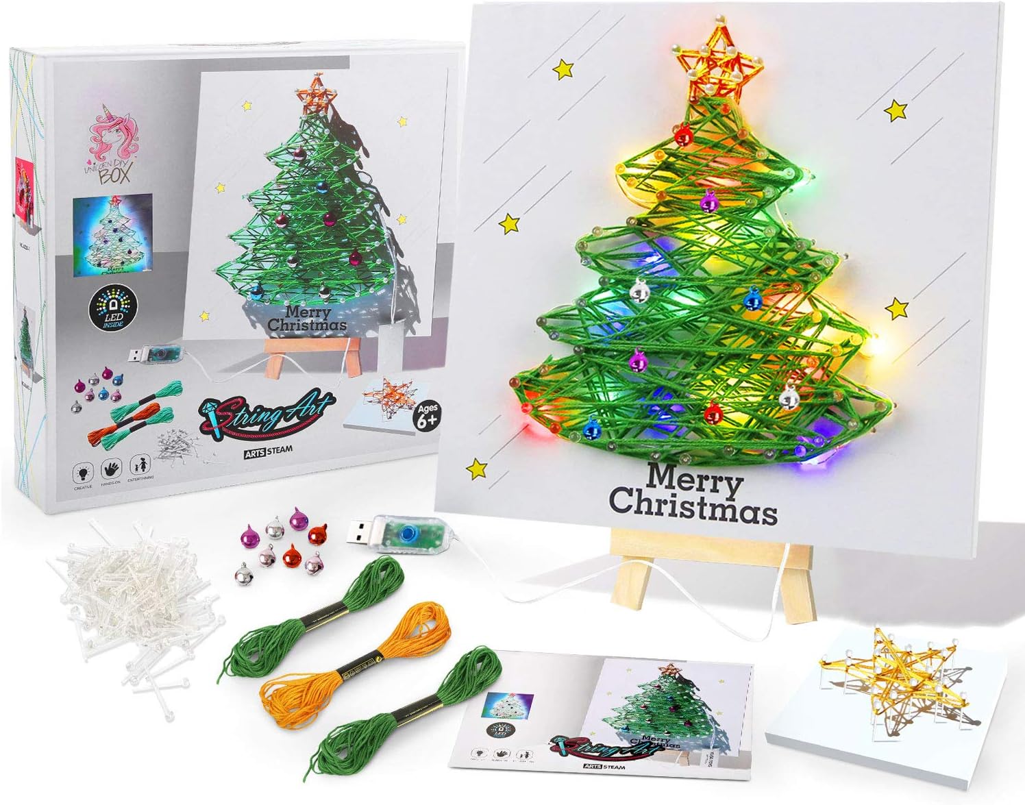 Download Amazon Com Sanlebi Diy Christmas Tree String Art Kit With Led Light Christmas Home Decorations Xmas Ornaments Craft Creativity Kit New Year Unique Gift Handmade Art For Adults Kids Age 8 Home PSD Mockup Templates