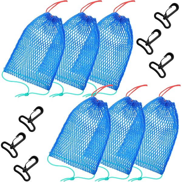 Amazon.com : Skylety 3 Pieces Crab Trap Bait Bags Outdoor Sports