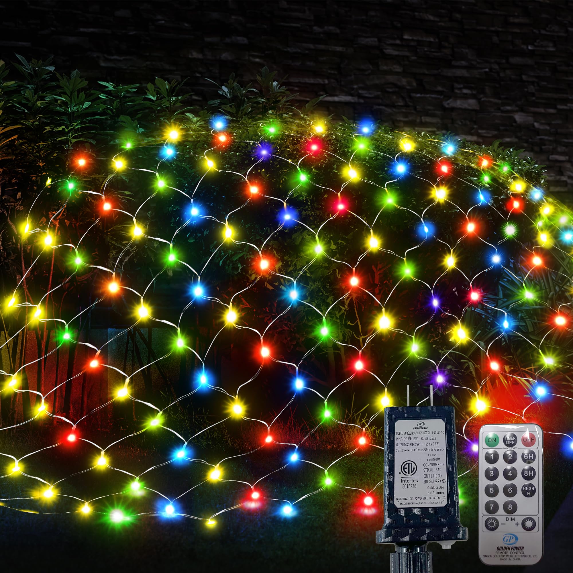 PLASUPPY Net Lights Christmas Outdoor, 360 LED 12ft