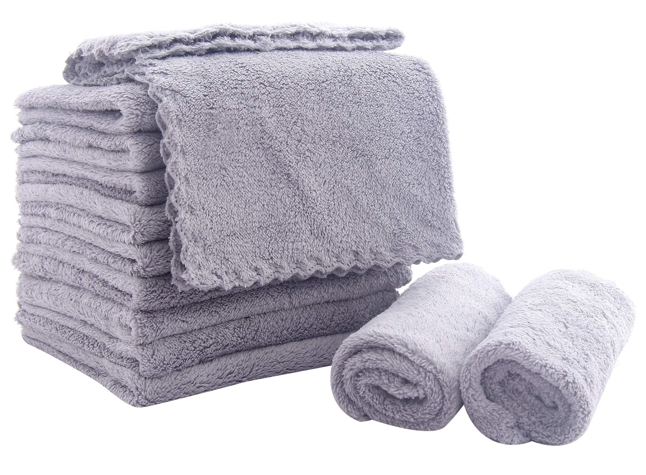 Sunny zzzZZ Baby Washcloths, 12 Pack (Grey)
