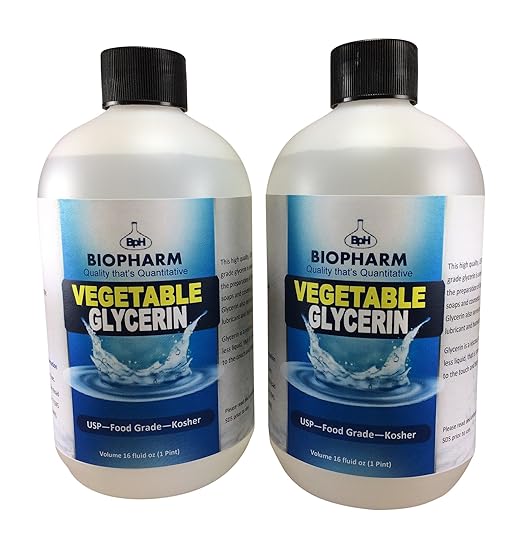 Vegetable Glycerin USP, Food Grade, Kosher 2Pack 500 mL Each Amazon