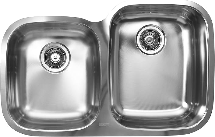 Ukinox D376 60 40 10r Modern Undermount Double Bowl Stainless