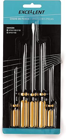 Chave De Fenda Jogo Com 5 Peças Eda
