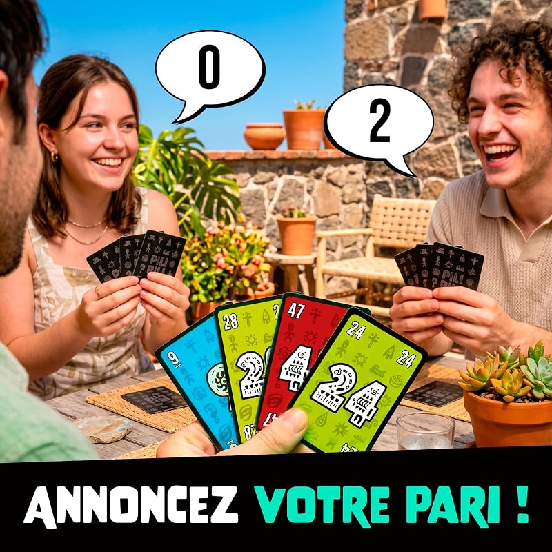 PILI PILI - Jeu de Cartes Tactique et d'Ambiance - 2 à 8 Joueurs - 15 Min