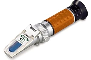 VEEGEE Vee Gee Scientific BX-1 Handheld Brix Refractometer, Industrial-Grade, 0-32% Brix Range, 0.2% Resolution, ±0.2% Accuracy, 1-Year Warranty