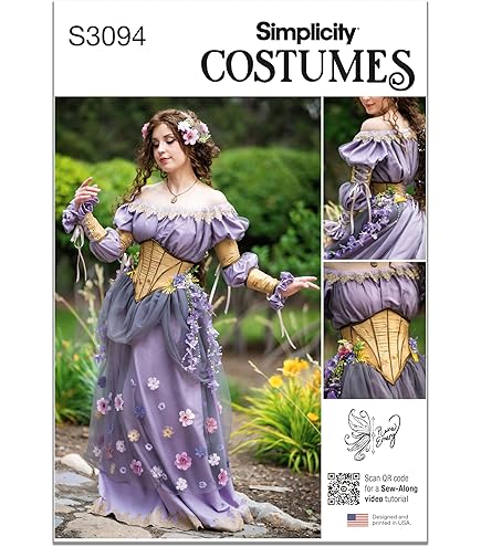Amazon.com: Simplicity SS3094U5 Misses' Fantasy Pullover Gown