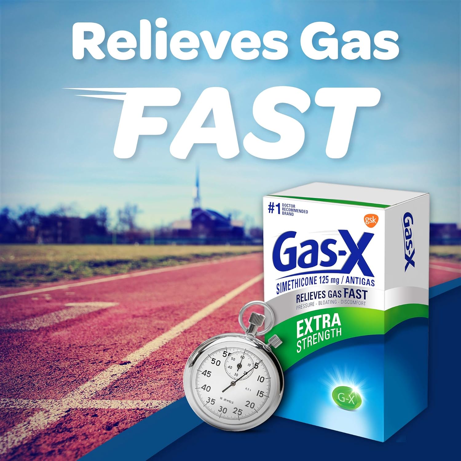 Gas-X Extra Strength Softgel for Fast Gas Relief, 72Count (300439005721): Health & Personal Care