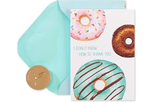 Papyrus Thank You Cards with Envelopes, Donut (14-Count)