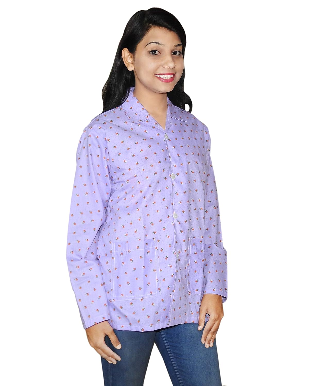 Buy Style Up Summer Cotton Multi Colour Suncoat For Womens (Lavender